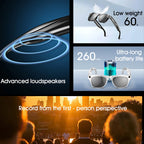 Xiaomi 1080P HD AI Smart Glasses GPT 100MP Camera Bluetooth Call DVR Video 260Mah Battery Voice Assistant Control Smart Glasses